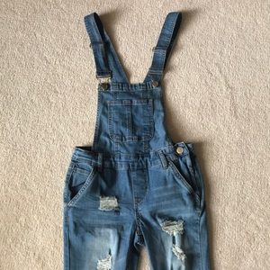 Denim overalls